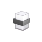 Kinkiet Lars Square Wall 4000K (dark grey) AZ4507 AZZARDO