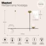 Lampa wisząca Nostalgia MOD048PL-02G Maytoni - zdjęcie dodatkowe 7