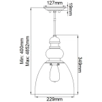 Lampa wisząca Matrimonio – 1 źródło światła DL-MATRIMONIO-1P Elstead Lighting