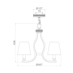 Żyrandol Pave – 3 źródła światła FE-PAVE3 Elstead Lighting