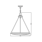 Lampa wisząca Collier – 4 źródła światła HK-COLLIER-P Elstead Lighting