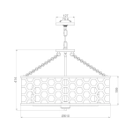 Lampa wisząca Felix – 6 źródeł światła HK-FELIX-6P Elstead Lighting