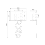 Kinkiet Moxie – 2 źródła światła HK-MOXIE2-SSG Elstead Lighting