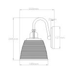 Kinkiet Dublin – 1 źródło światła – Polerowany chrom QZ-DUBLIN1-PC Elstead Lighting