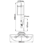 Kinkiet Cambridge – 2 źródła światła HK-CAMBRIDGE2-B Elstead Lighting