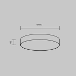Lampa sufitowa Zon C032CL-90W3K-RD-B Maytoni - zdjęcie dodatkowe 6