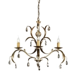 Żyrandol Lily – 3 źródła światła LL3-ANT-BRZ Elstead Lighting