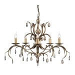 Żyrandol Lily – 5 źródeł światła LL5-ANT-BRZ Elstead Lighting