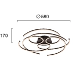 Plafon BRIVIO LNV0001524 Lunaveri