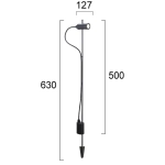 Lampa stojąca zewnętrzna AZZURO LNV0003534 Lunaveri
