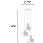 Lampa wisząca ADIGE LNV0005814 Lunaveri