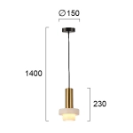 Lampa wisząca MUOVE LNV0006624 Lunaveri