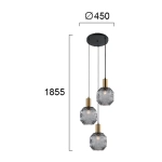 Lampa wisząca SOGNI LNV0007624 Lunaveri