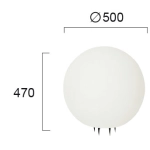 Lampa stojąca zewnętrzna BRUNA LNV0008514 Lunaveri