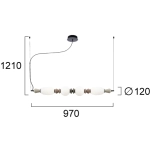 Lampa wisząca TINI LNV0011334 Lunaveri