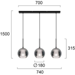Lampa wisząca PIAVE LNV0011534 Lunaveri
