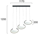 Lampa wisząca TIRSO LNV0012034 Lunaveri