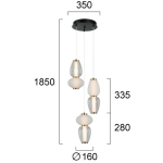 Lampa wisząca CRISTALLO LNV0014034 Lunaveri