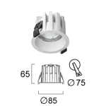 Oprawa wpuszczana PASSIONE LNV0015334 Lunaveri