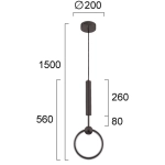 Lampa wisząca ECOA LNV0015924 Lunaveri