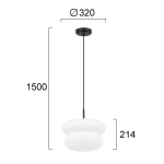 Lampa wisząca PESA LNV0016434 Lunaveri