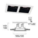 Oprawa wpuszczana SARTORIA LNV0018024 Lunaveri