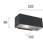 Kinkiet zewnętrzny MELARO LNV0020804 Lunaveri