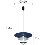 Lampa wisząca ISEO LNV0022234 Lunaveri