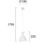 Lampa wisząca LERMA LNV0022334 Lunaveri