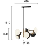 Lampa wisząca ZIRELLA LNV0022924 Lunaveri