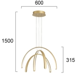 Lampa wisząca VEZIA LNV0023034 Lunaveri
