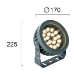 Reflektor ogrodowy DORELLA LNV0025024 Lunaveri