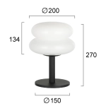 Lampa stołowa PESA LNV0026434 Lunaveri