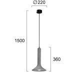 Lampa wisząca TUO LNV0030924 Lunaveri
