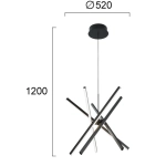 Lampa wisząca ESSENZA LNV0031034 Lunaveri