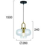 Lampa wisząca METTE LNV0032134 Lunaveri