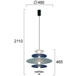 Lampa wisząca ISEO LNV0032234 Lunaveri