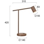 Lampa stołowa SALICE LNV0034434 Lunaveri