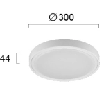 Plafon zewnętrzny GALASSIA LNV0037524 Lunaveri