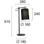Lampa stołowa OLMO LNV0038034 Lunaveri