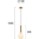 Lampa wisząca GELSA LNV0039524 Lunaveri