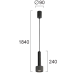 Lampa wisząca ORLENA LNV0040034 Lunaveri