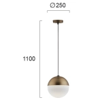 Lampa wisząca EVANIA LNV0040914 Lunaveri