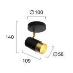 Lampa sufitowa CINABRO LNV0042524 Lunaveri