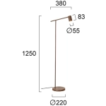 Lampa podłogowa SALICE LNV0044434 Lunaveri