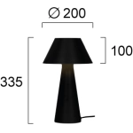 Lampa stołowa ZANELLI LNV0047034 Lunaveri