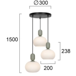 Lampa wisząca VALIO LNV0048234 Lunaveri