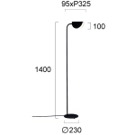Lampa podłogowa CIDIO LNV0048424 Lunaveri