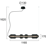 Lampa wisząca CEFALERO LNV0052234 Lunaveri