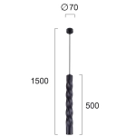 Lampa wisząca FUORI LNV0056324 Lunaveri